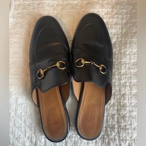 well loved gucci mules, with a lot of life left